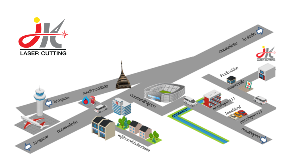 JK laser cutting map