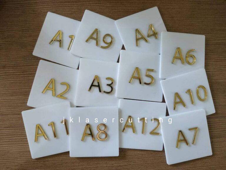 ตัวอักษรอะคริลิคสีแดง ไดคัทตามแบบ ป้ายตัวอักษรนูนสำหรับติดผนังหรืองานตกแต่ง งานเลเซอร์อะคริลิคคุณภาพสูง ทนทาน